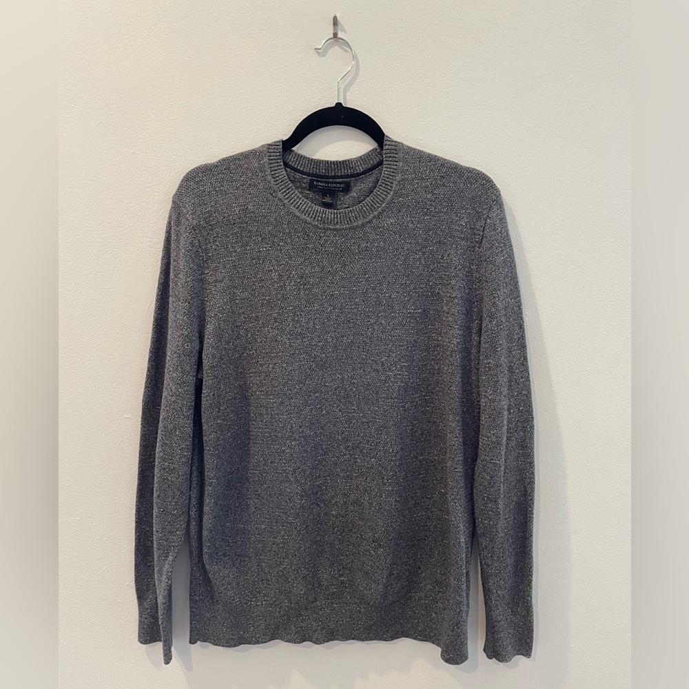 Vintage Banana Republic Cotton Slub Crewneck Sweater (large)